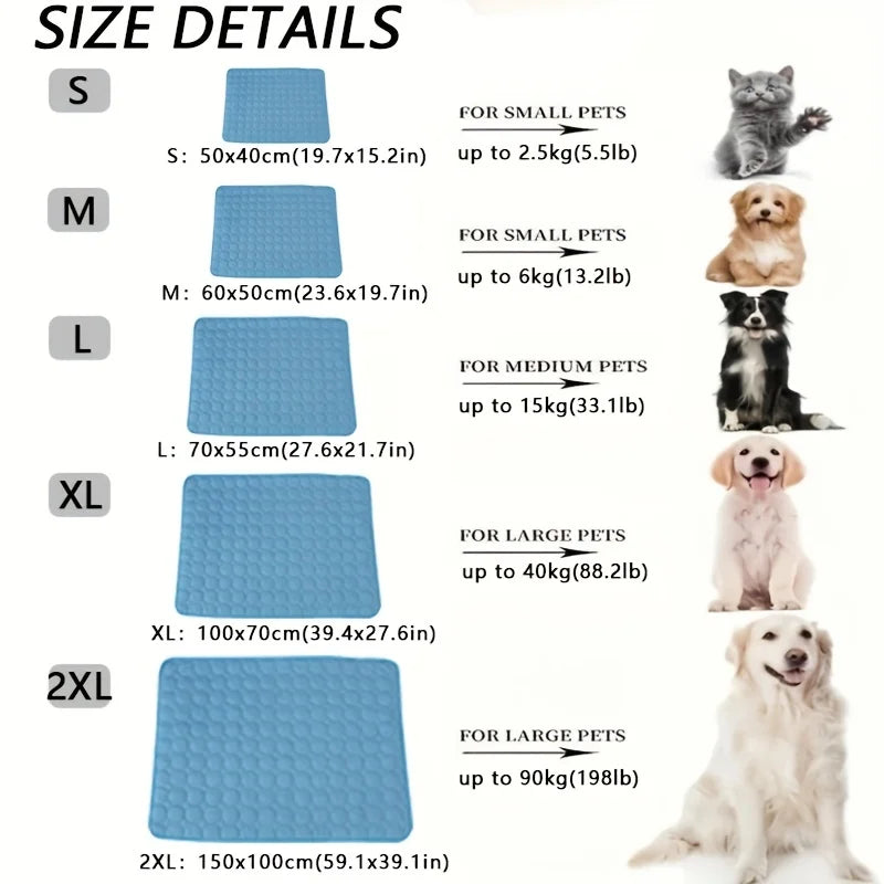 Manta Refrescante para Perros — Autoenfriante, Sin Agua ni Nevera, Lavable · Verano, Casa y Coche